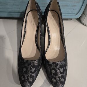 Cole Haan Women's Black Leopard Print Heels